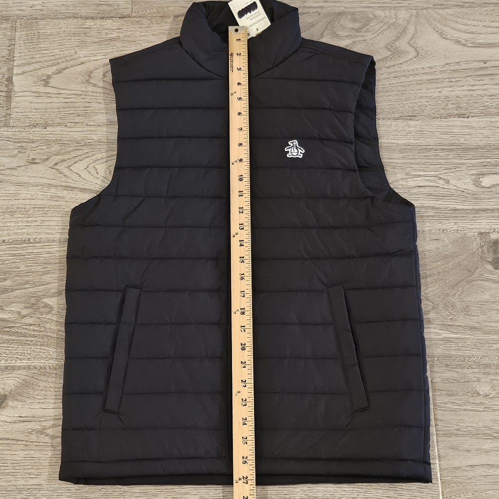 NWT Penguin Full-Zip Puffer Vest - Black - Size Small - Picture 10 of 10